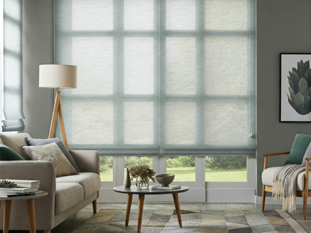 Semi Sheer Roman Shades