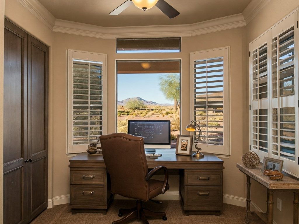 Arizona Shutter Company Shutters for Home Office